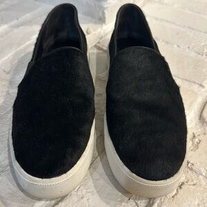 Vince Black Warren Ponyhair Slip On Skater Sneaker - size 9.5